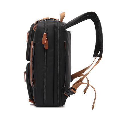 3 in 1 reisportefeuille laptop rugzak zwart kleur voor mannen volwassen