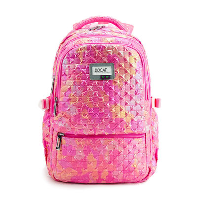 Lichte polyester schooltassen rugzak voor casual sportreizen