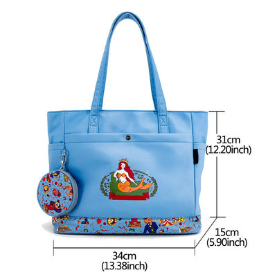 Gepersonaliseerde Crossbody Sling Tote Bag, Digtal Printing Vrouwen Tote Handtas