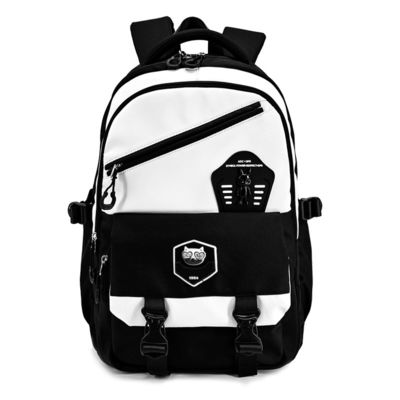 Zipper sluiting schooltassen rugzak lichtgewicht unisex stijl