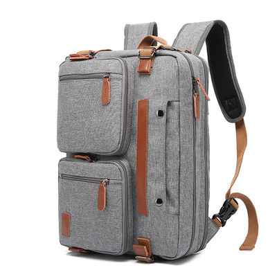 Grijze 3 in 1 reiszak rugzak met 210D polyester voering