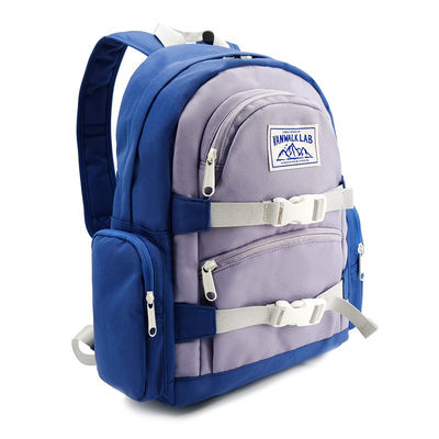 Zwakke nylon luiertas rugzak met 2 buitenzakken Blauwe kleur