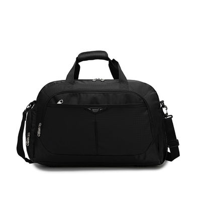 Waterbestendige zwarte nylon-tas met verstelbare riem met rits