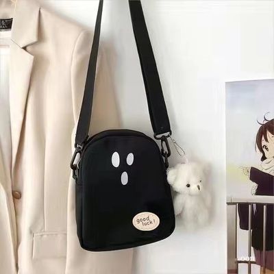 Vrouwen Leuke schouder crossbody tassen Zwarte kleur met verstelbare riem