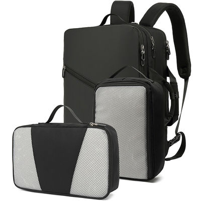 Unisex computertas rugzak, zwarte laptop rugzak waterdicht