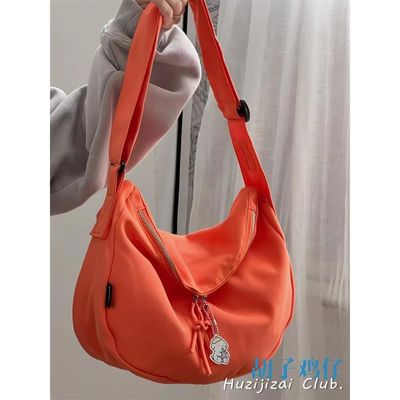 Schouderband handtas Unisex stijl met rits sluiting