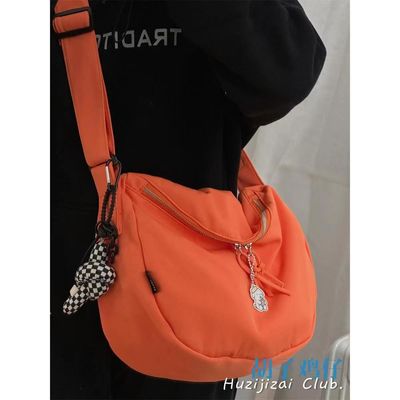 Schouderband handtas Unisex stijl met rits sluiting
