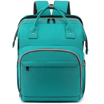 Zipper sluiting Outdoor rugzak Tote zak met paarse groene kleur