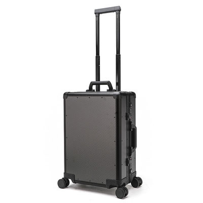 Unisex CFRP reisbagage trolley spinner aluminium koffer set